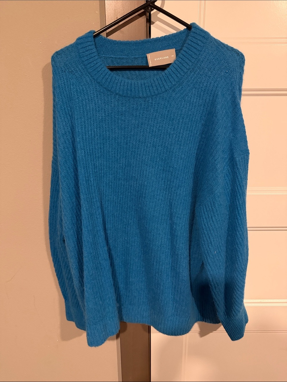 Everlane Teal-Blue Cozy Crewneck Sweater